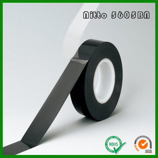 日东5605BN黑色PET双面胶带,Nitto No.5605bn聚脂薄膜强力胶带